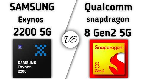 Exynos 2200 vs Snapdragon 8 Gen 2 .